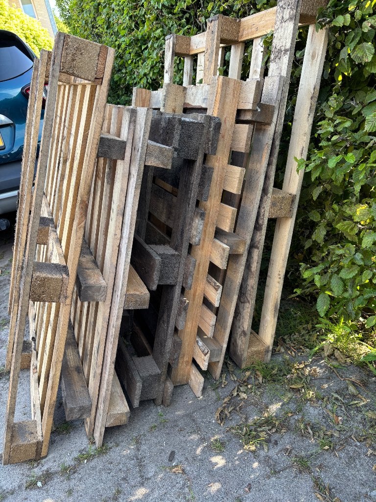 Pallets - gratis, Ophalen, Gebruikt, Pallet, Minder dan 200 cm