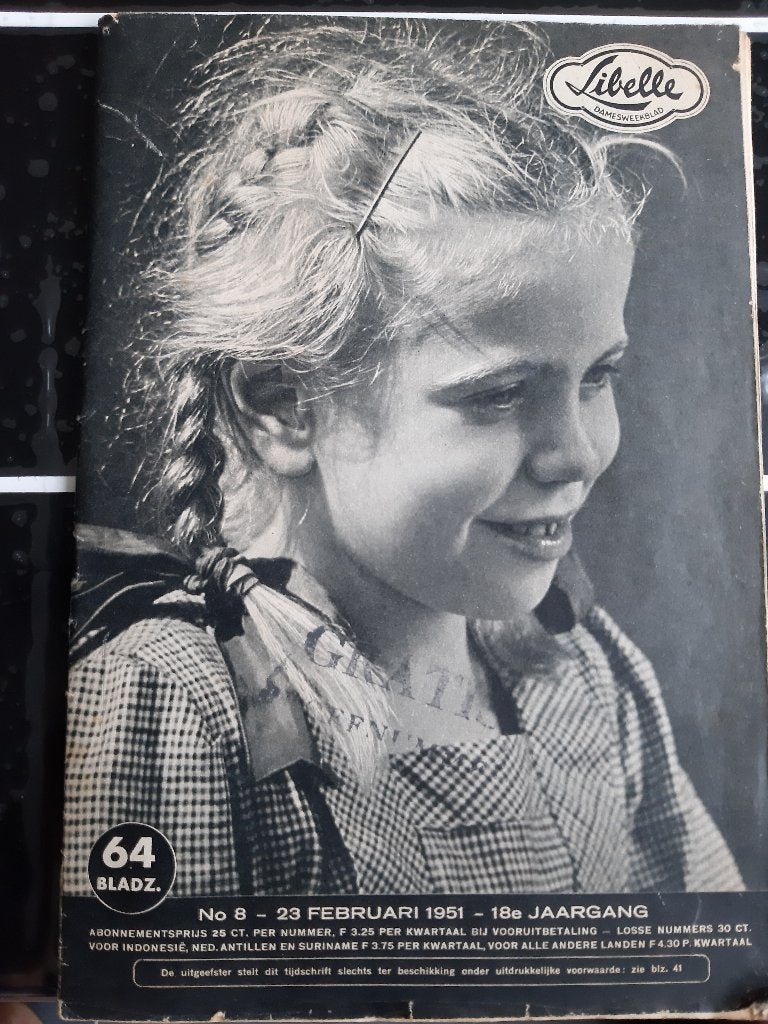 Libelle Damesweekblad Uit Week 08 1951 (23-02-1951), Verzenden, Gelezen, Damesbladen