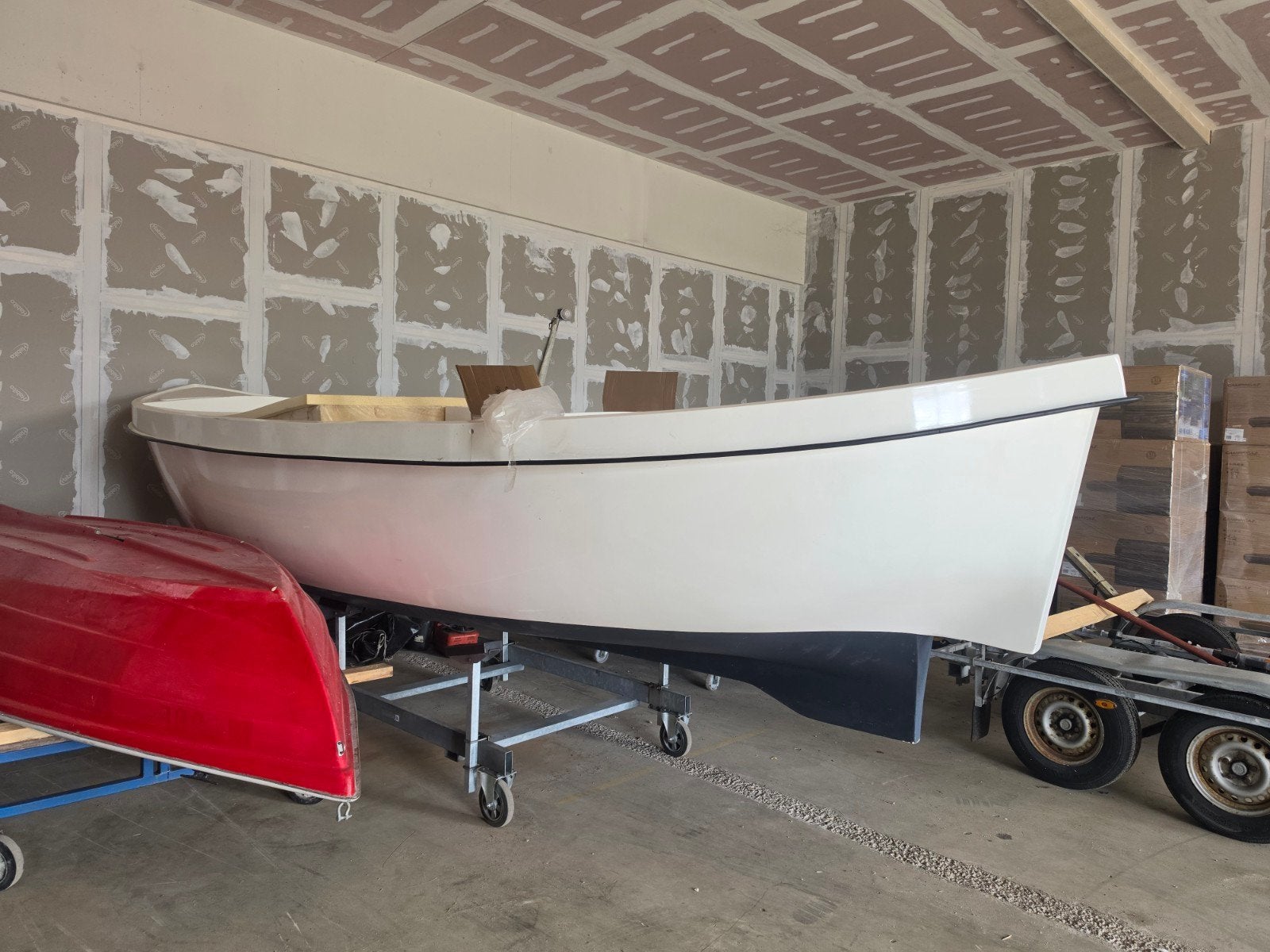 Nieuwe polyester sloep/visboot - casco, Ophalen, Nieuw