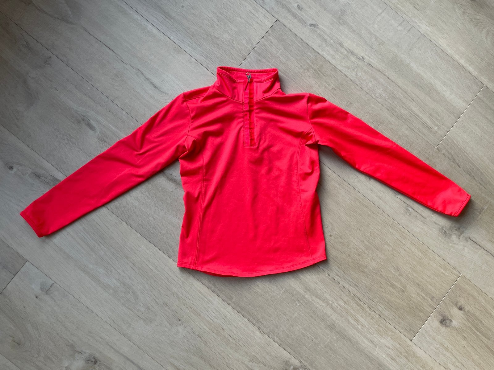 Protest sportshirt / ski pully neon koraalroze maat 140, Ophalen of Verzenden, Zo goed als nieuw, Meisje, Shirt of Longsleeve