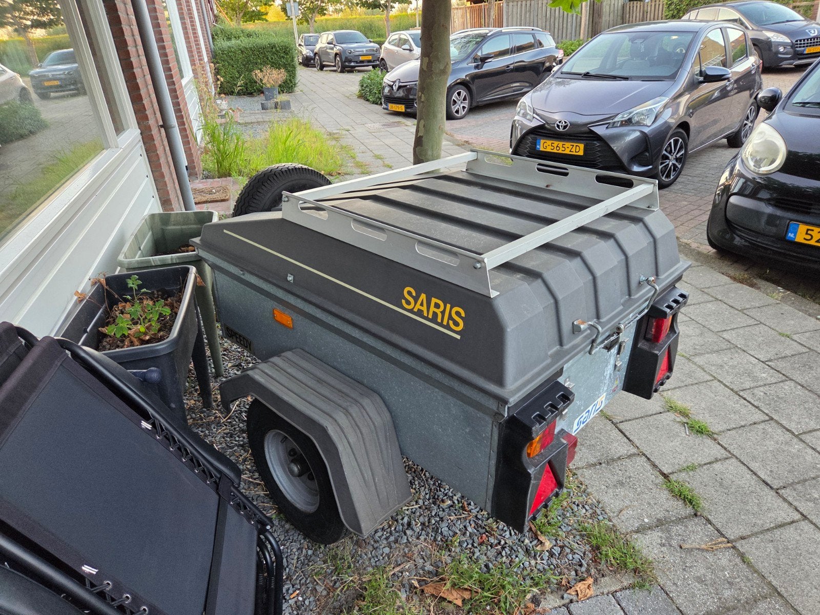Saris bagagewagen / aanhanger - waterdicht, Auto diversen, Aanhangers en Bagagewagens, Ophalen, Gebruikt