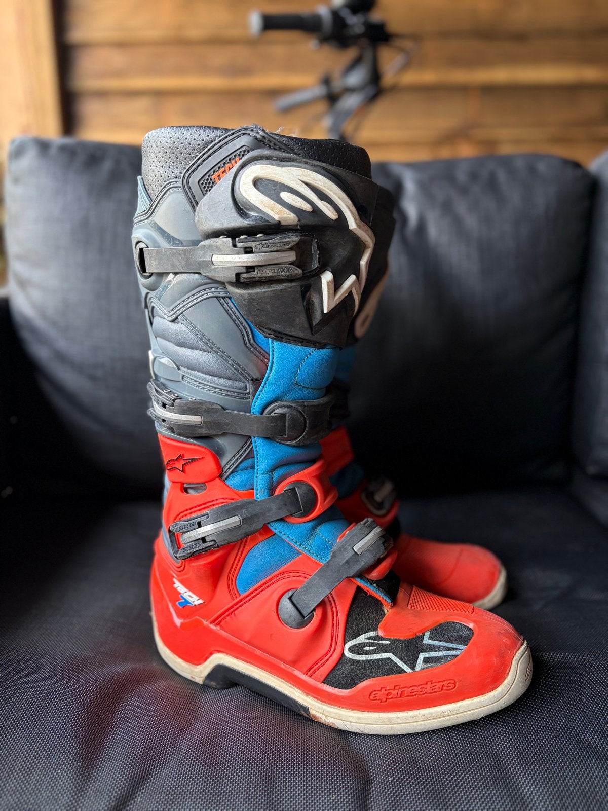 Alpinestars Tech 7 motorcrosslaarzen - Maat 42, Motoren, Ophalen of Verzenden, Tweedehands, Heren, Laarzen