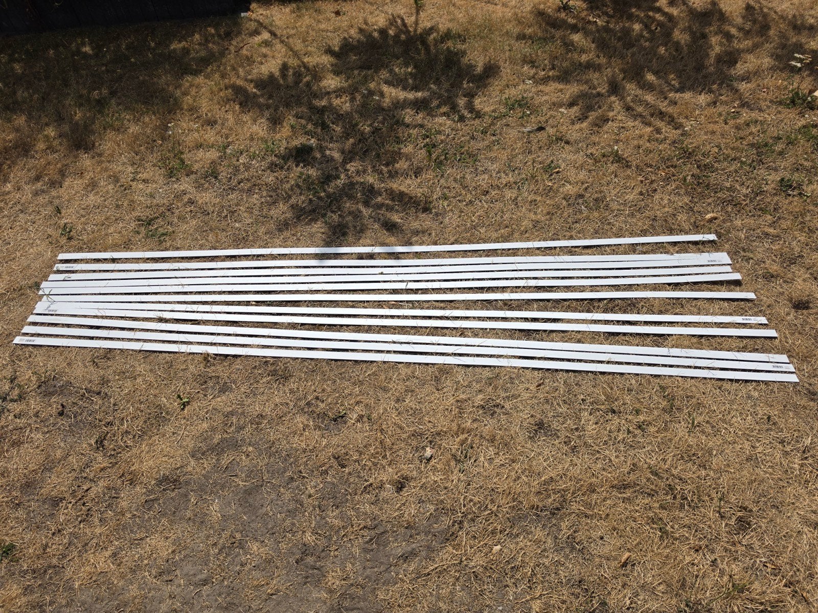 kunststof afdekprofiel wit 30x2x2600mm 11 stuks, Ophalen, Kunststof, 250 cm of meer, Lijsten
