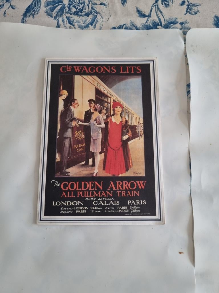 The Golden Arrow All Pullman Train poster, Ophalen of Verzenden, Trein