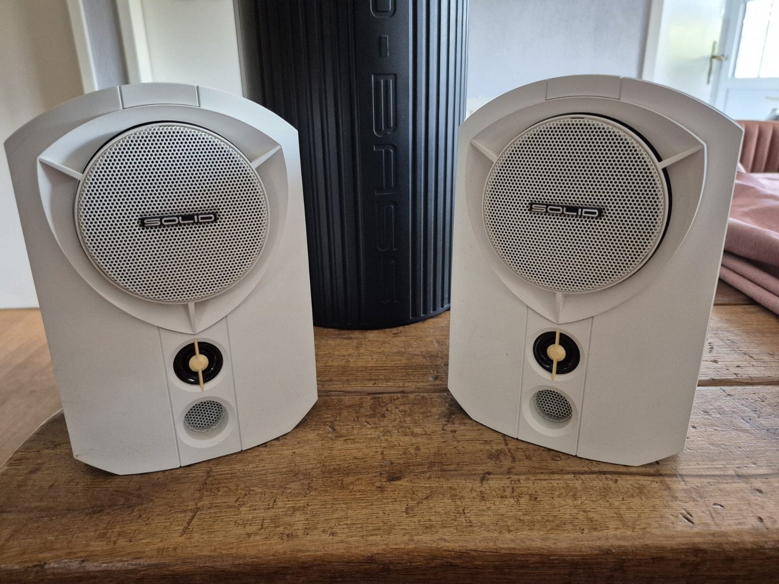 Solid Bass Subwoofer met 2 Solid Speakers, Ophalen of Verzenden, Gebruikt, 60 tot 120 watt, Overige merken