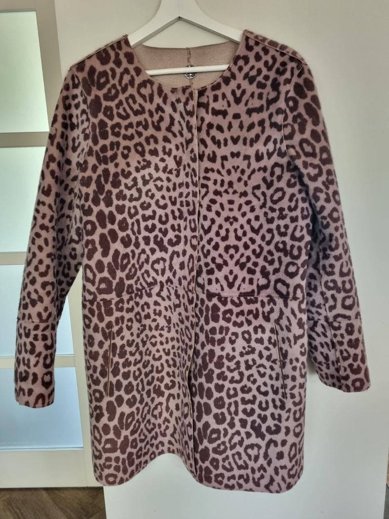 Nieuwe Gaudi tussenjas/vest panter/goud beige mt 42-44, Kleding | Dames, Jassen | Winter, Ophalen of Verzenden