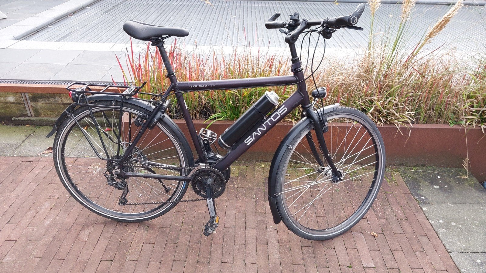 Santos Travelmaster 2.8 met Pendix 65Nm, Fietsen en Brommers, 28 inch, Gebruikt, Velgrem, 57 tot 61 cm
