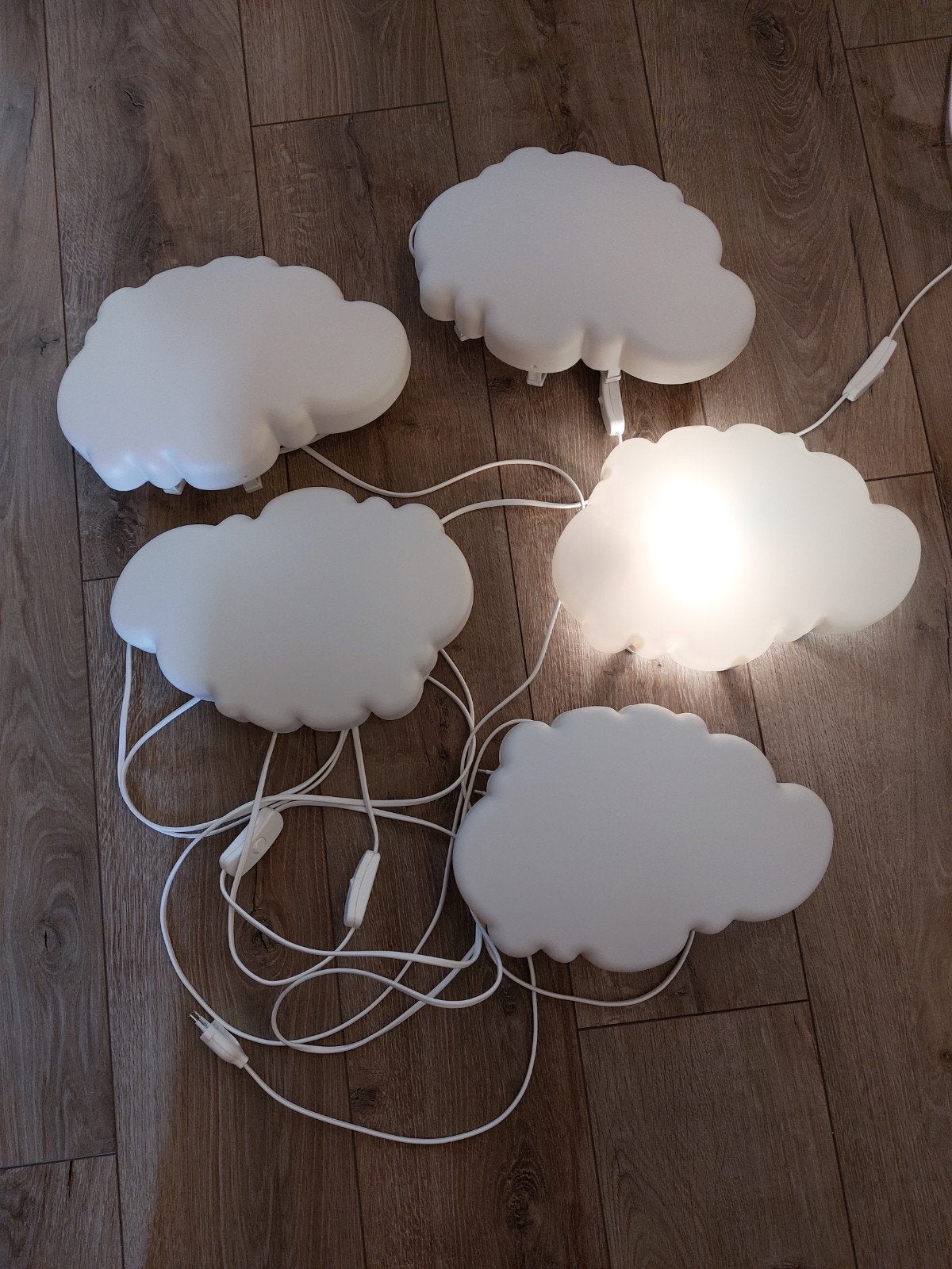 IKEA Wolken Wandlampen (5 stuks), Ophalen