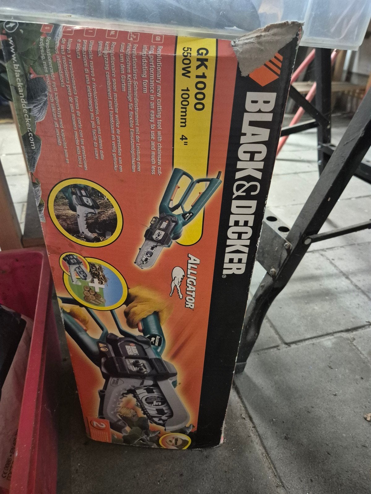 B&D Alligator elektrische kettingzaag, Ophalen of Verzenden, Gebruikt, Overige soorten, Black & Decker