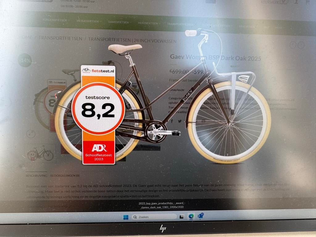 Gaev Women BSP Dark Oak 2025 28 inch - Zo goed als nieuw, 56 cm of meer, Ophalen of Verzenden, Zo goed als nieuw, Overige merken