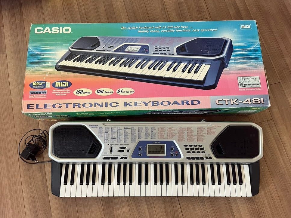 Casio keyboard CTK-48I, Muziek en Instrumenten, Keyboards, Ophalen, Zo goed als nieuw, 61 toetsen, Casio
