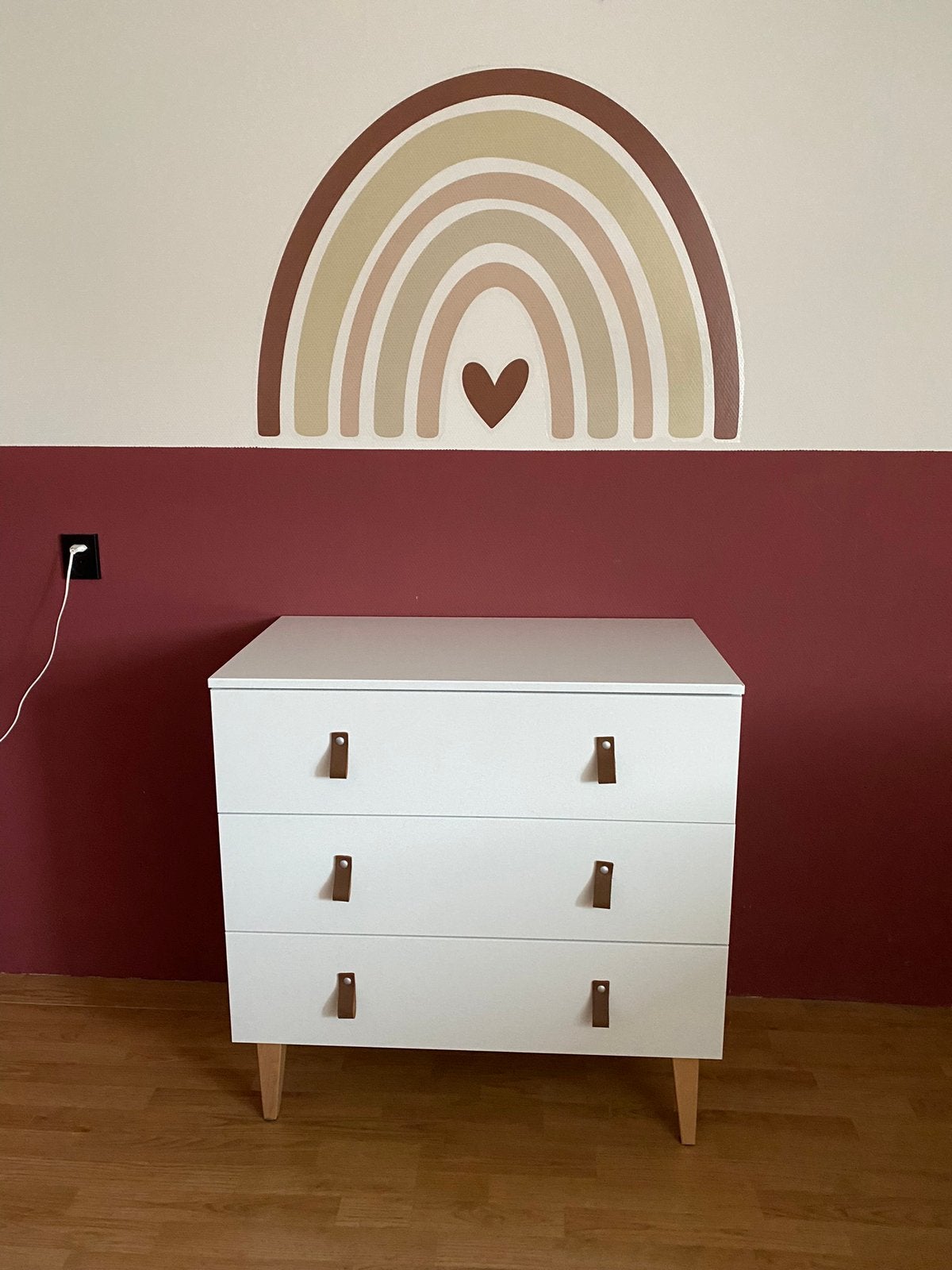 Bopita Indy babykamer compleet. Ledikant/commode/kast, Ophalen of Verzenden, Zo goed als nieuw, Ledikant