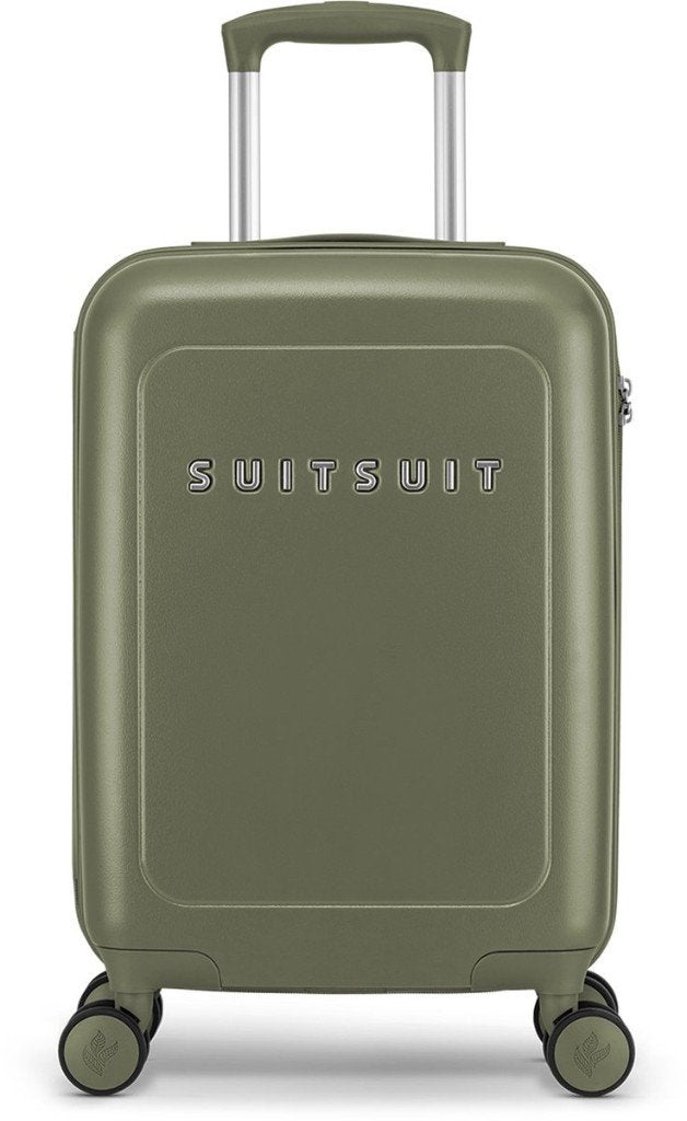✅ SUITSUIT Natura Dark Olive koffer 55 cm - NIEUW, Wieltjes, 50 tot 60 cm, Hard kunststof, Nieuw