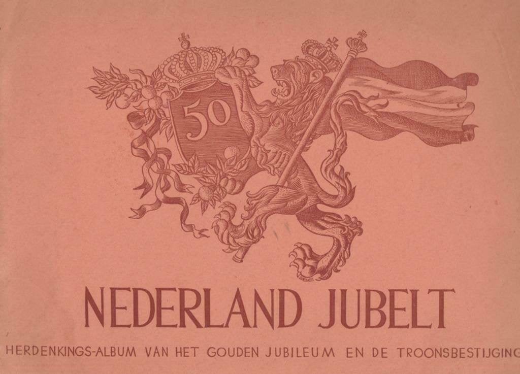 Nederland jubelt ~ herdenkingsalbum 1948, Verzamelen, Ophalen of Verzenden, Zo goed als nieuw, Tijdschrift of Boek