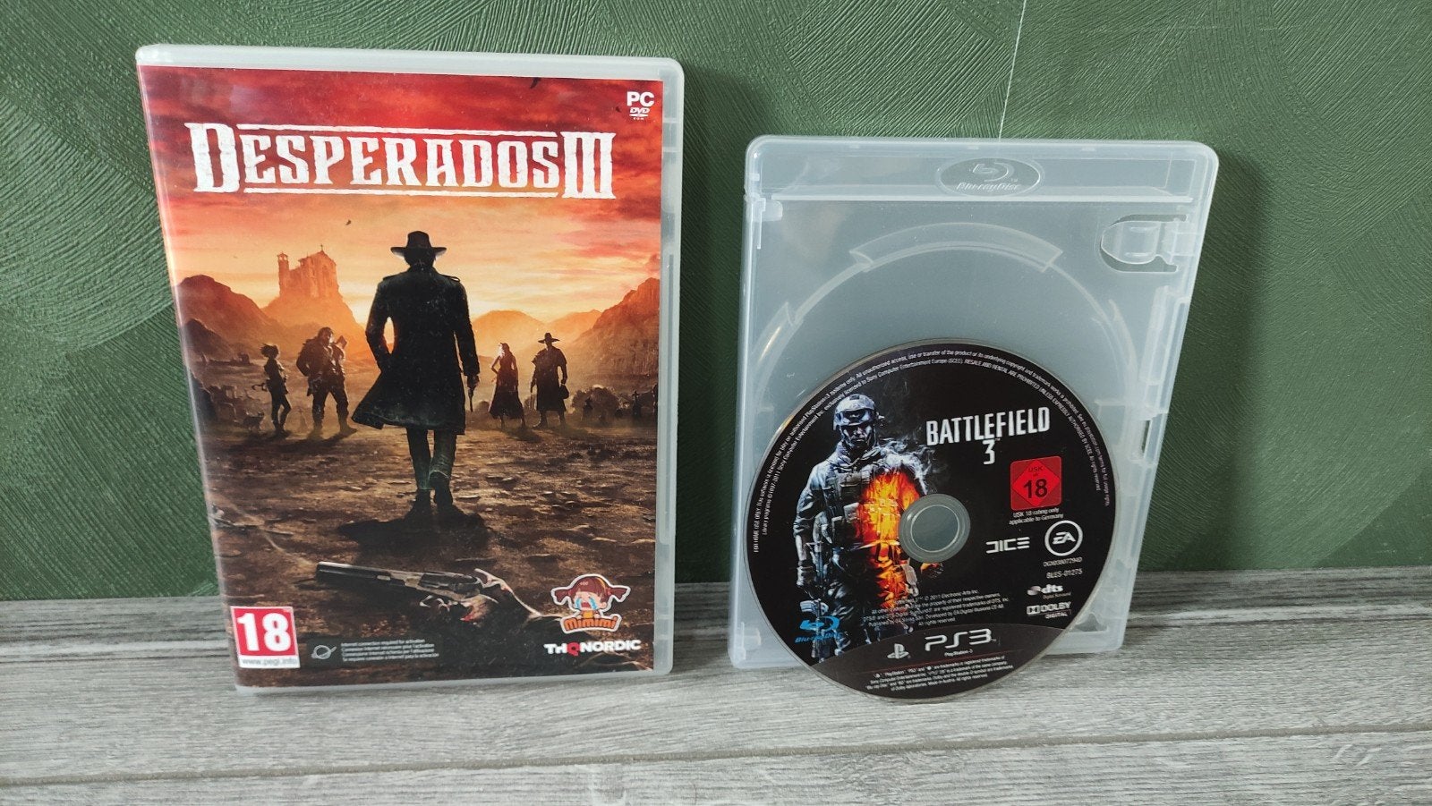 Battlefield 3 ps3 en gratis desperados 3 pc game, Ophalen of Verzenden, Zo goed als nieuw