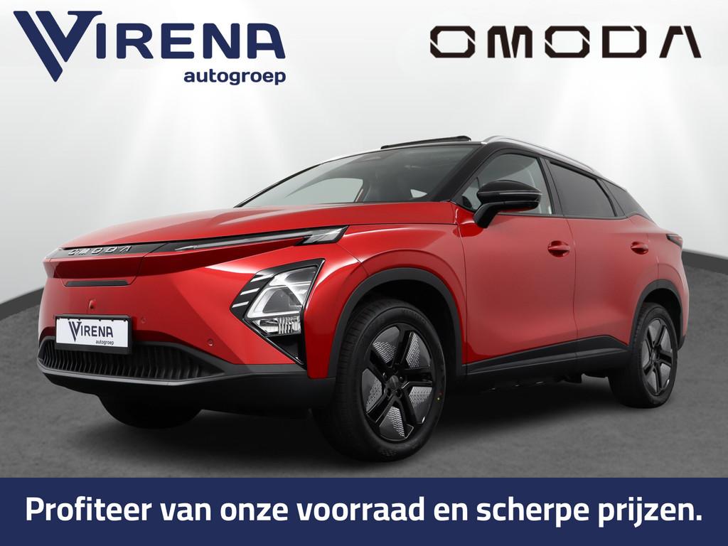 Omoda 5 EV Premium 61 kWh - Kantel/Schuifdak - Adaptieve Cru, Auto's, Overige Auto's, 12 maanden, Zwart, Leder, Elektrisch