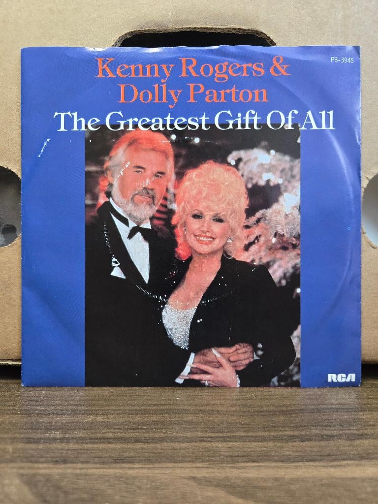 Kenny Rogers & Dolly Parton - The greatest gift of all, 7 inch, Ophalen of Verzenden, Zo goed als nieuw, Fotohoes