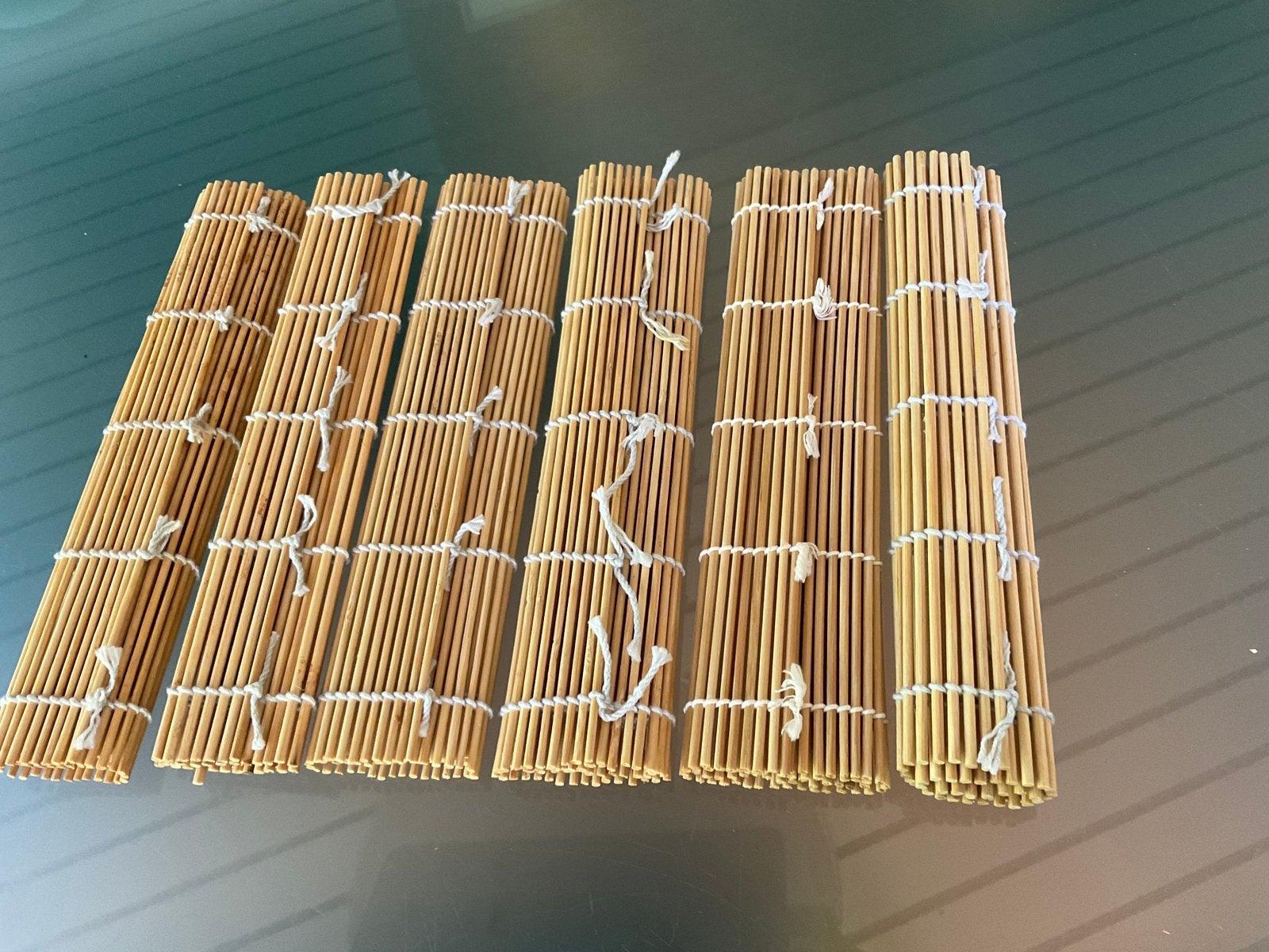 bamboe sushi-rolmatjes 6 stuks, Ophalen of Verzenden, Zo goed als nieuw