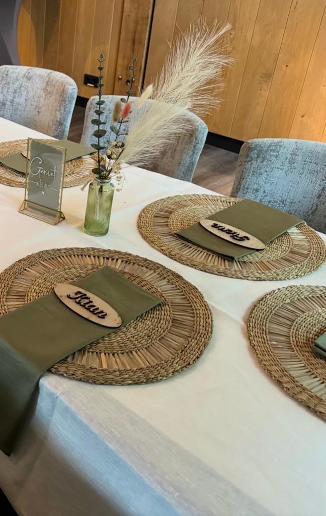 Placemats bohemian/ibiza (bruiloft decoratie), Ophalen, Zo goed als nieuw, Rechthoek