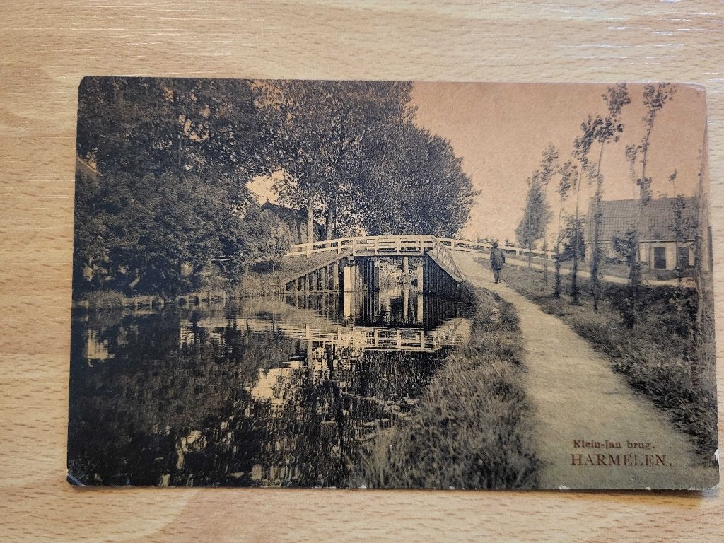 ansicht HARMELEN  kleinjanbrug 1907 Tulpkaart - TOPKAART, Verzamelen, Verzenden, Voor 1920, Utrecht