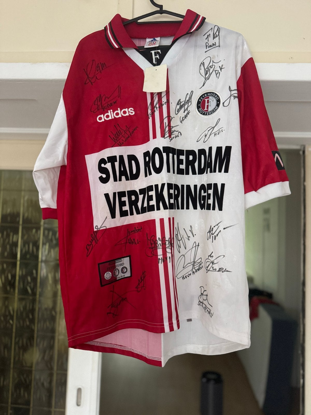 Feyenoord Thuisshirt 97/98 - Gesigneerd - Adidas, Ophalen of Verzenden, Nieuw, Shirt