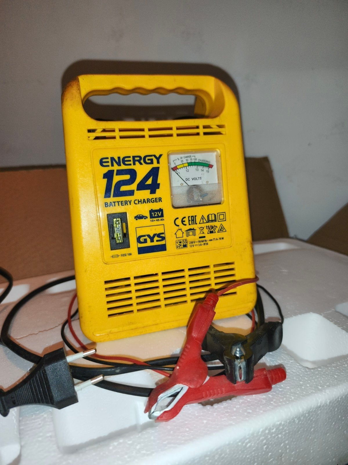 GYS Energy 124 Acculader 12V - Auto Accu Oplader, Auto-onderdelen, Accu's en Toebehoren, Ophalen of Verzenden, Gebruikt