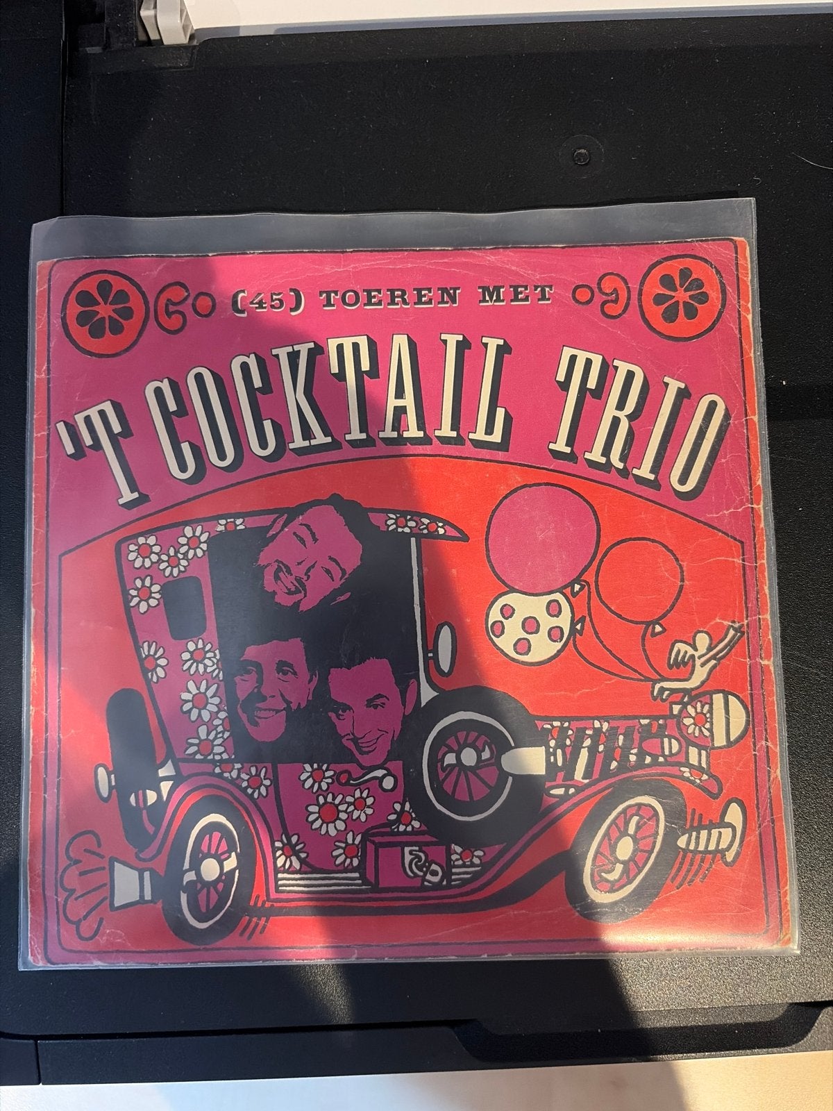 Het Cocktail Trio - Toeren Met (45 toeren vinyl single), Gebruikt, Originele persing, 7 inch, Ophalen of Verzenden