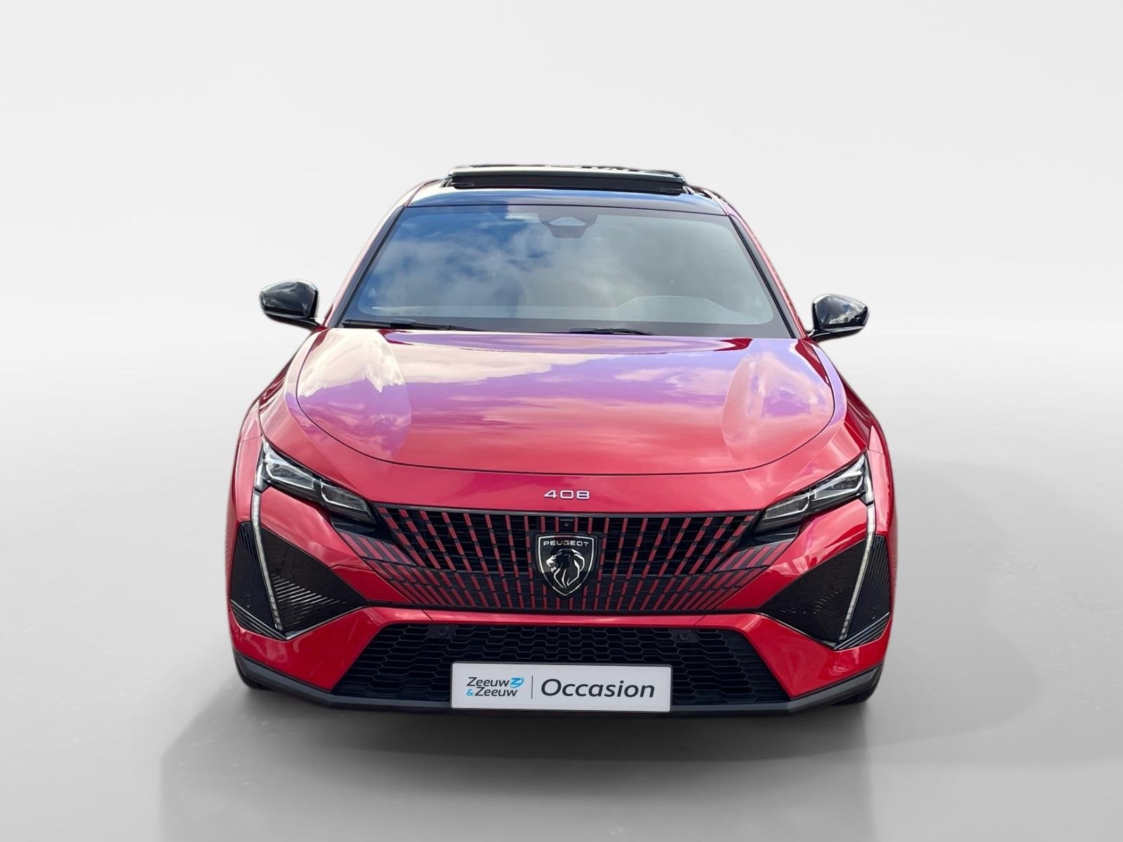 Peugeot 408 1.6 HYbrid GT 225 EAT8 First Edition *Navi*360Ca, Auto's, Dealer onderhouden, Euro 6, 4 cilinders, Alcantara