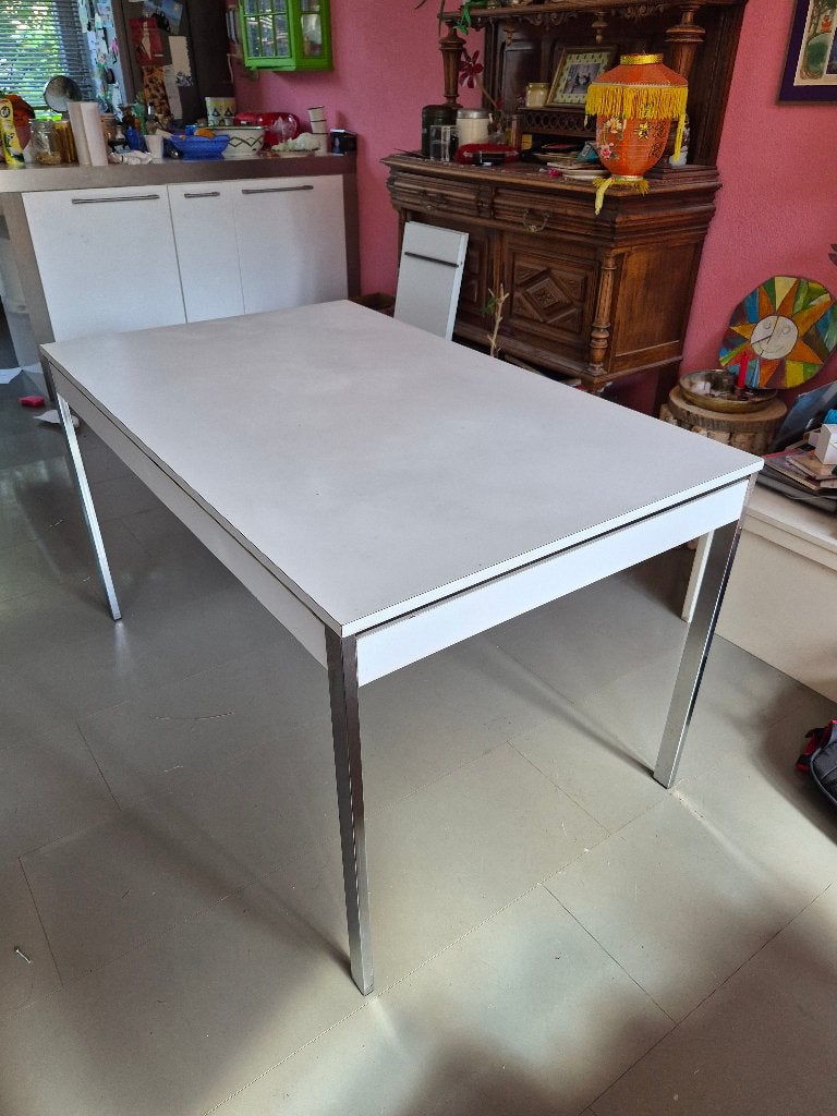 Pastoe eettafel, Ophalen, Kunststof, Gebruikt, 100 tot 150 cm