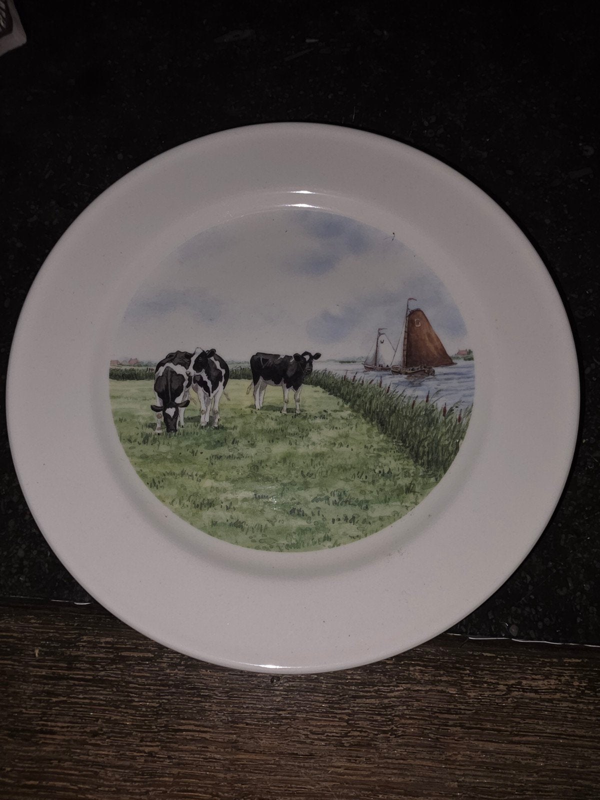 Wiebke van der Zee Hollandse Koeien Bord, Ophalen of Verzenden