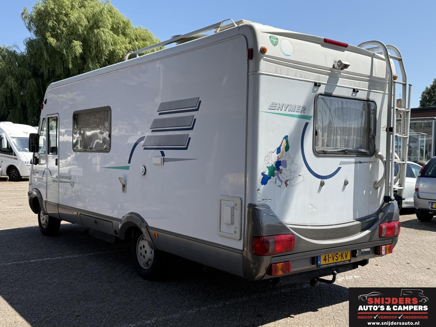 Hymer B564 met airco in de leefruimte, Caravans en Kamperen, Campers, Integraal, Dakluik, Bedrijf, Airconditioning