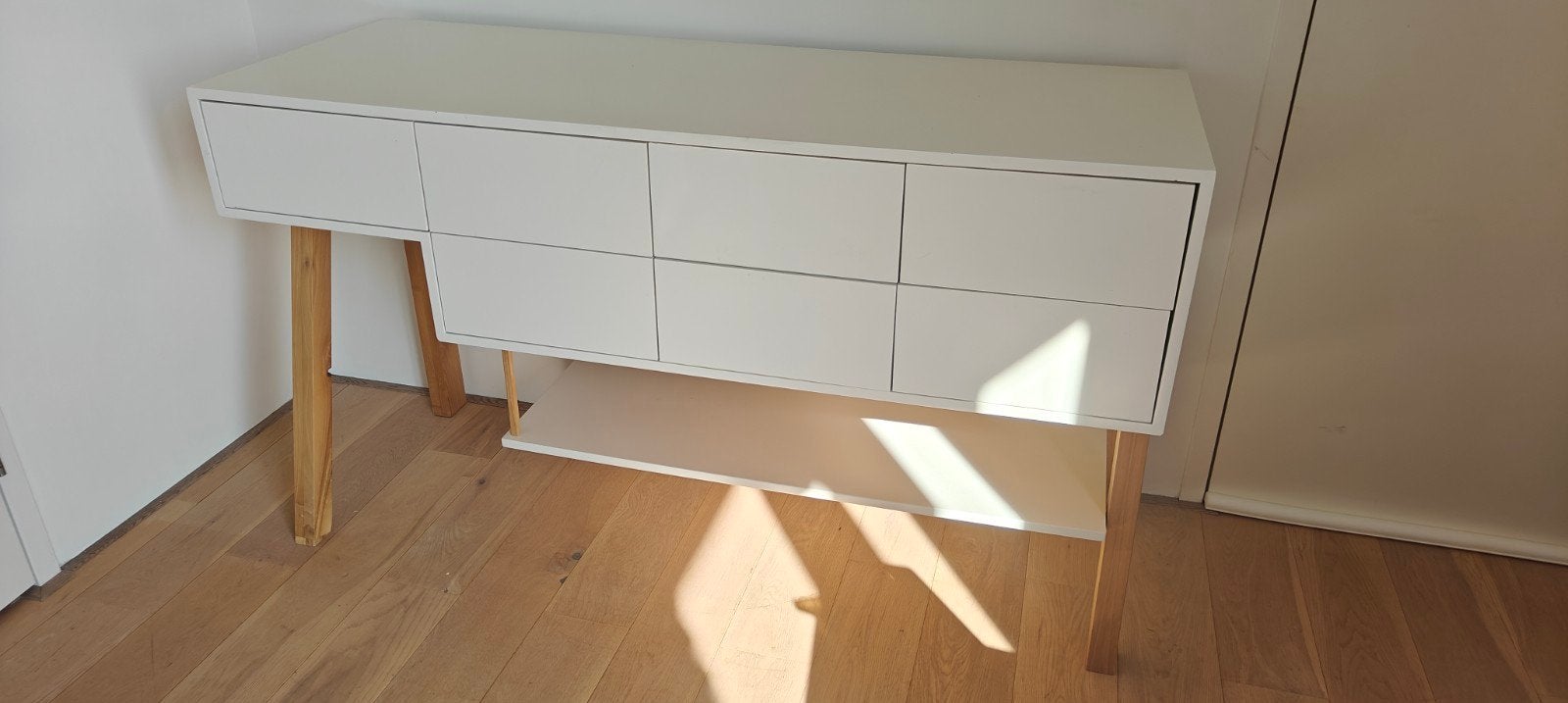 Design commode op maat van DoorRood - 147x54 cm, Ophalen, Gebruikt, 50 tot 70 cm, 100 cm of meer