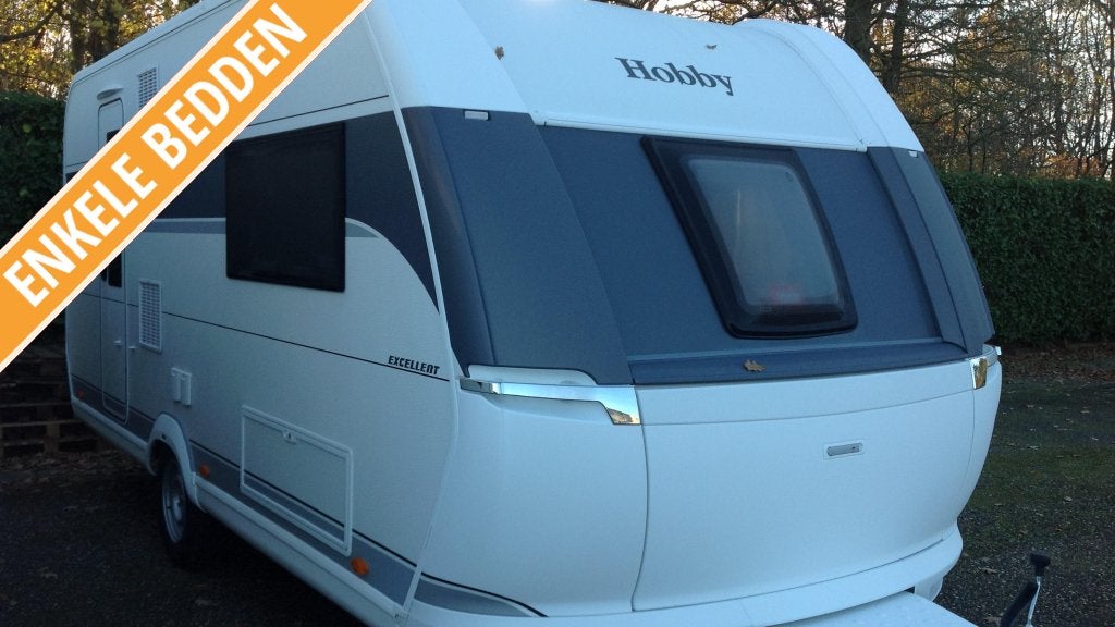 Hobby Excellent 460 SL met Happy Hobby voordeel, Caravans en Kamperen, Caravans, Schokbreker, Hobby, Treinzit, Tot en met 3