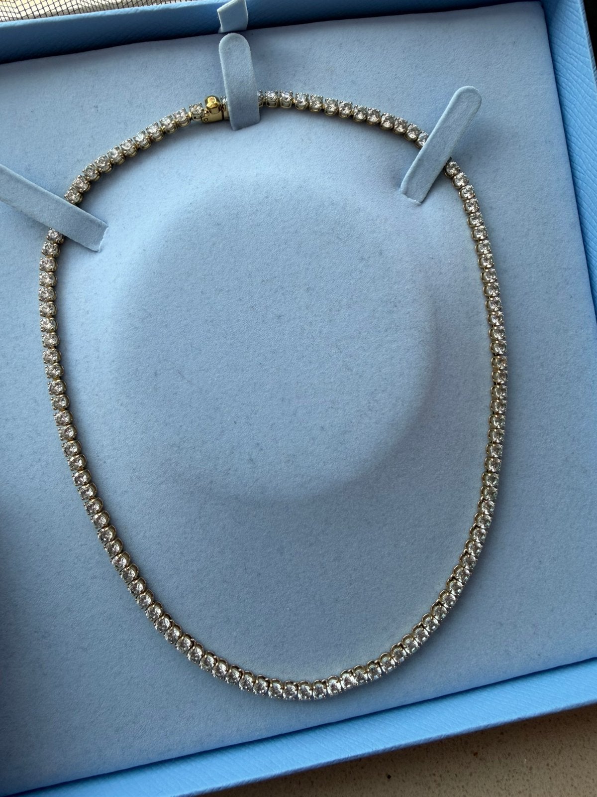Swarovski matrix tennis necklace, Sieraden, Tassen en Uiterlijk, Kettingen, Met kristal, Overige materialen, Verzenden, Zo goed als nieuw