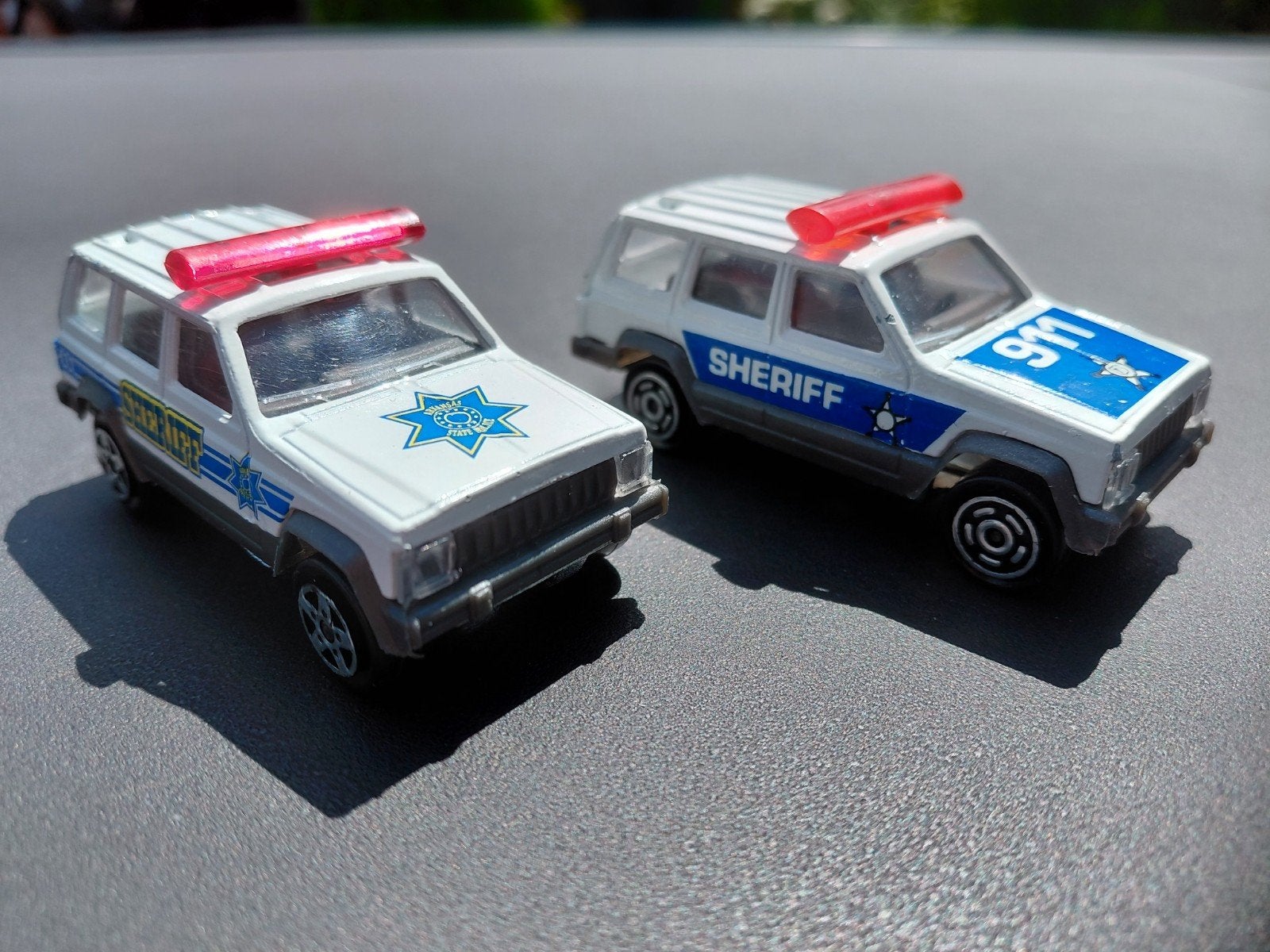 Majorette Jeep Cherokee Sheriff  modelauto's miniatuurauto's, Ophalen of Verzenden, Zo goed als nieuw, Auto, Majorette