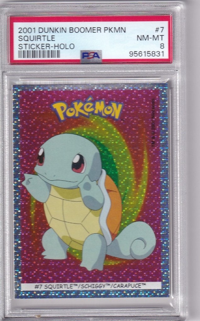 Squirtle Sticker Holo #7 PSA 8, Verzenden, Nieuw, Losse kaart, Foil
