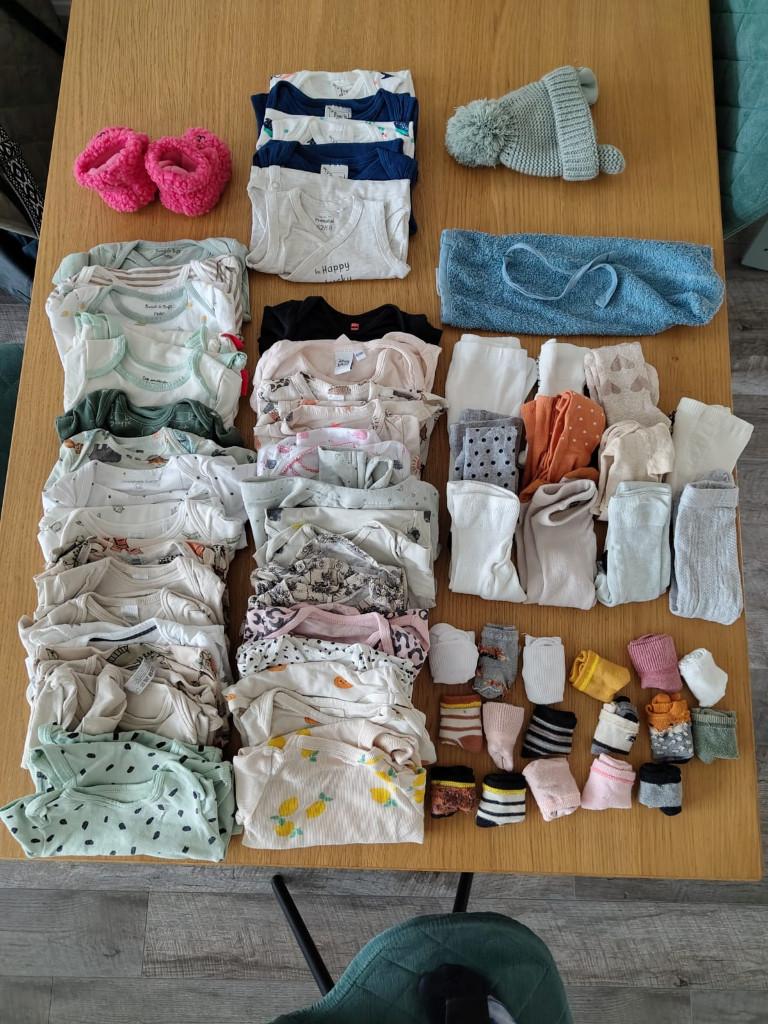 Kledingpakket baby (meisje) maat 62-68, Ophalen, Gebruikt, Maat 62