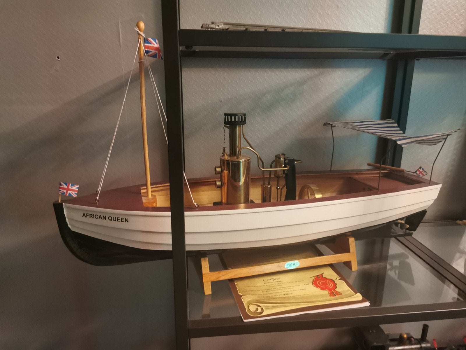 Wilesco D70 African Queen stoomboot - Nieuwstaat,, Hobby en Vrije tijd, Modelbouw | Boten en Schepen, Ophalen, Nieuw, Overige merken