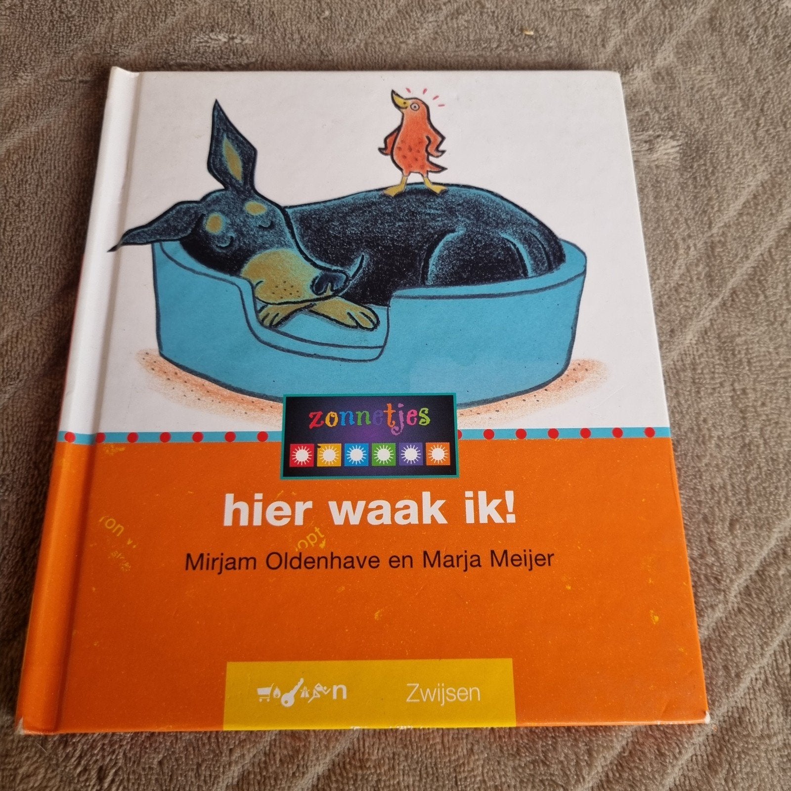 Veilig leren lezen  Zonnetjes: Hier waak ik! - Mirjam Oldenh, Ophalen of Verzenden, Zo goed als nieuw, Fictie algemeen