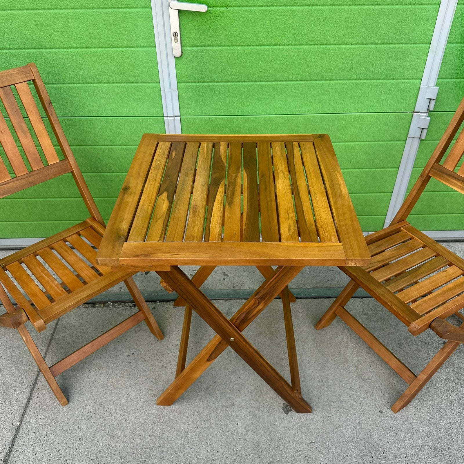 Bistroset Acacia Balkon Tuinset - 2 Stoelen 1 Tafel - Nieuw, 2 zitplaatsen, Bijzettafel, Nieuw, Ophalen of Verzenden
