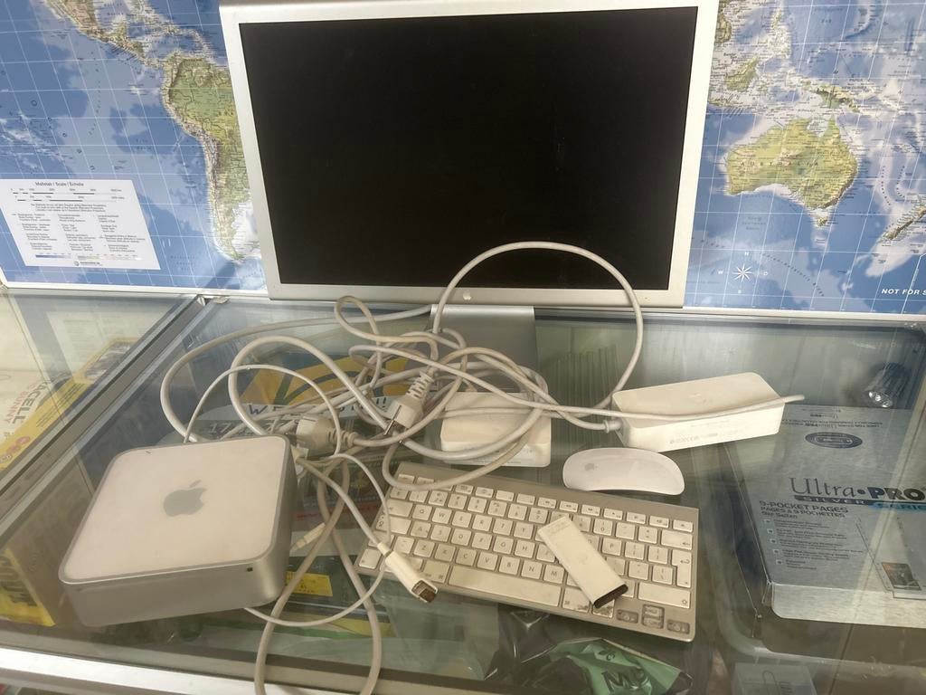 Apple Mac Mini G4 met monitor, toetsenbord en muis, Ophalen, Gebruikt, Minder dan 4 GB, HDD