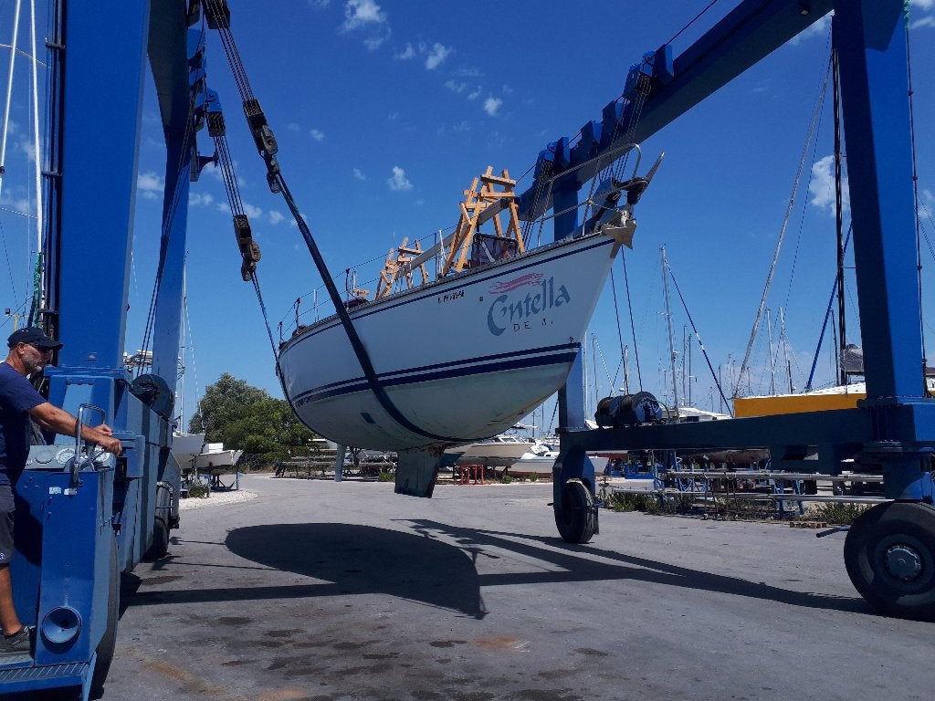 Aangepaste ex-zeilboot  ELAN 43 te koop, Watersport en Boten, Motorboten en Motorjachten, Ophalen, Overige merken, Gebruikt, Diesel