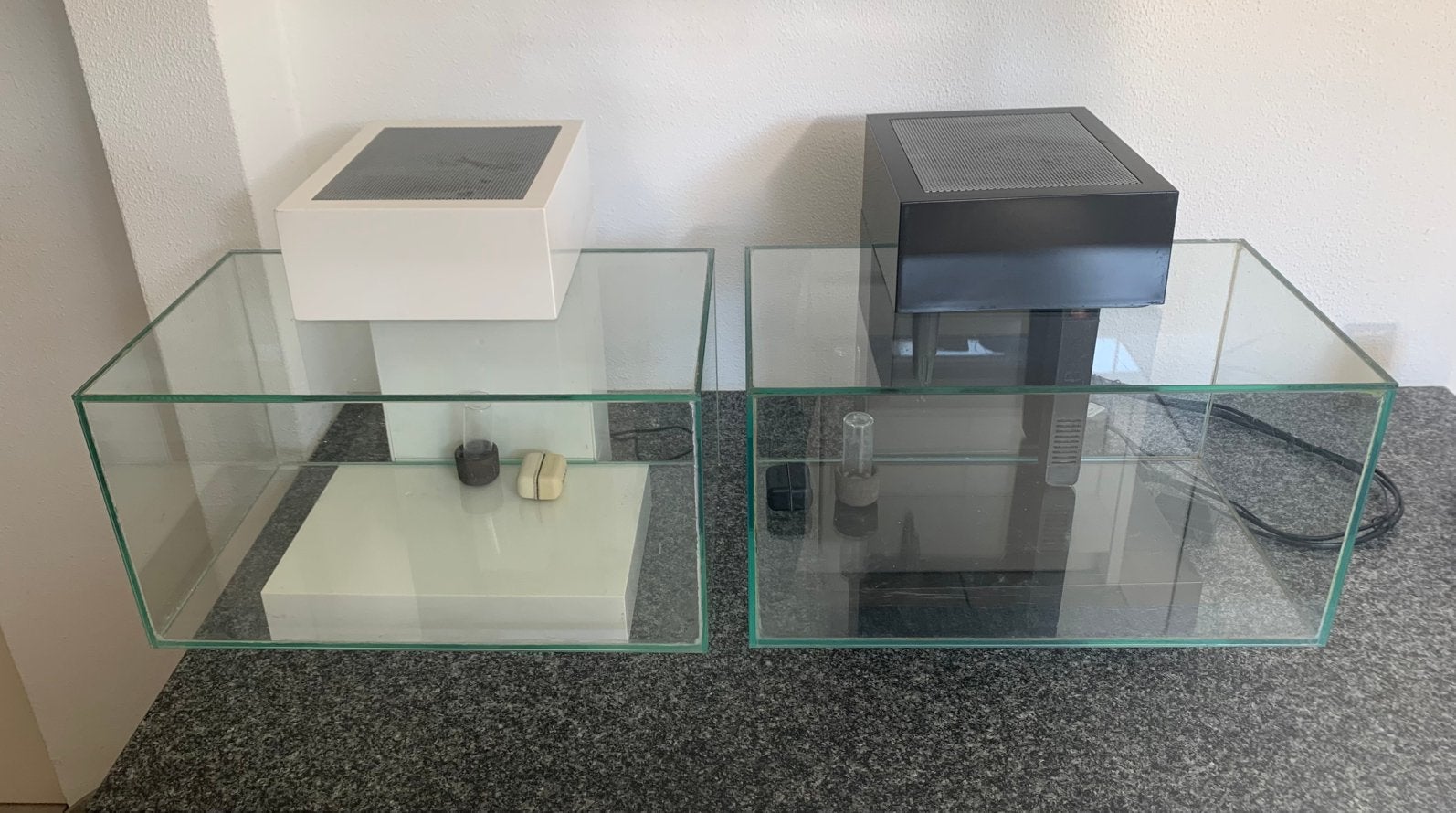 Fluval edge zwart en wit te koop, Ophalen, Gebruikt, Leeg aquarium