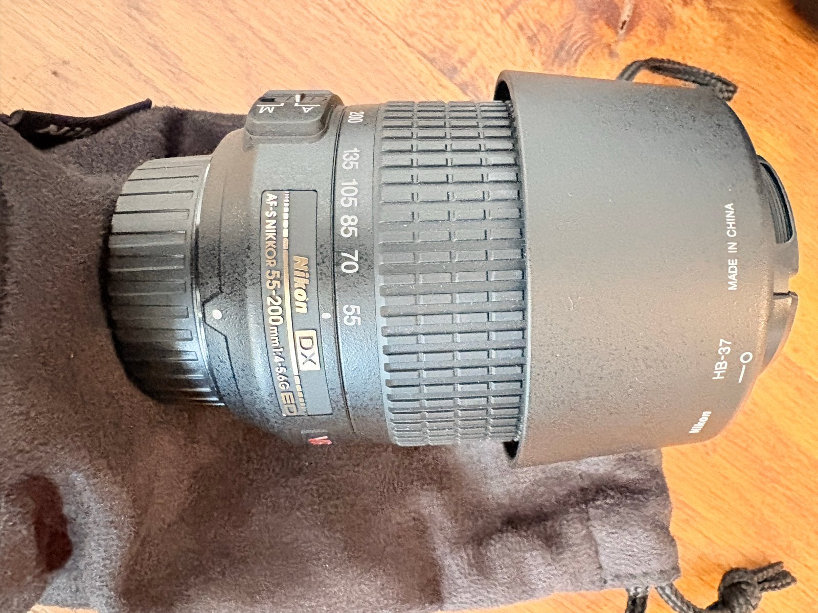 Nikon D3200 met 18-70mm en 55-200mm lenzen + tas, Ophalen, Gebruikt, Autofocus, Nikon