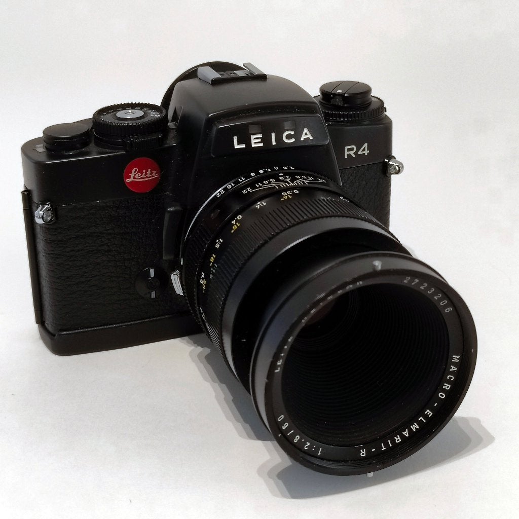 Leica 60mm f/2.8 Macro-Elmarit (3-Cam) + Leica R4 Body, Handmatige focus, Ophalen of Verzenden, Macrolens, Leica