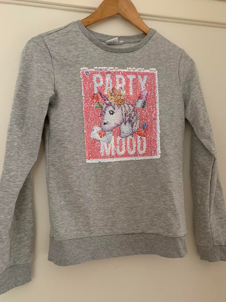 Sweater met omkeerbare pailletten, Verzenden, Gebruikt, Meisje, Trui of Vest