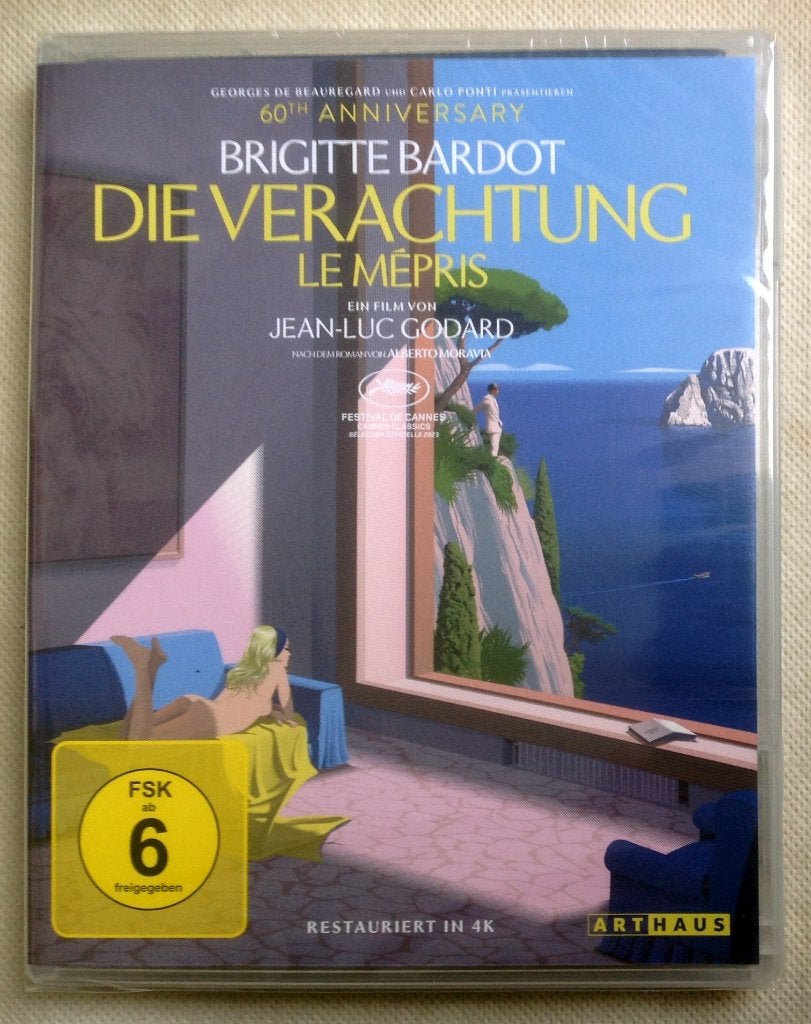 Le Mepris Contempt 60th Anniversary Godard Bardot 1963, Cd's en Dvd's, Blu-ray, Engels, Verzenden, Filmhuis, Blu-ray