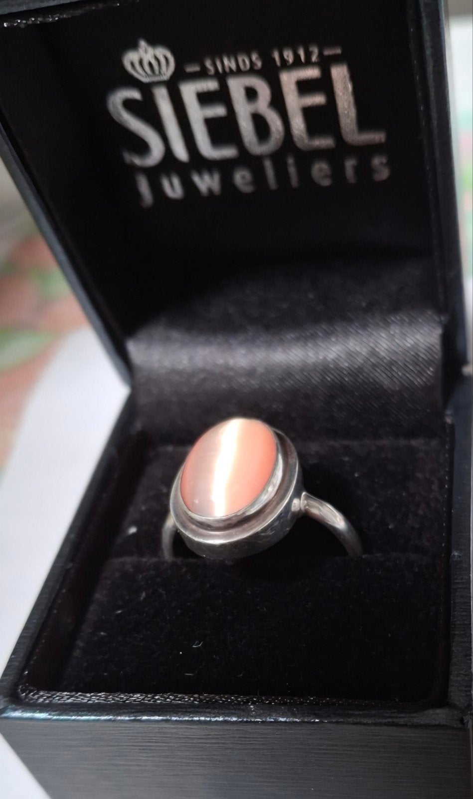 Ring zilver 925 grote maat met prachtige steen, 20 of groter, Ophalen of Verzenden, Zo goed als nieuw, Dame of Heer