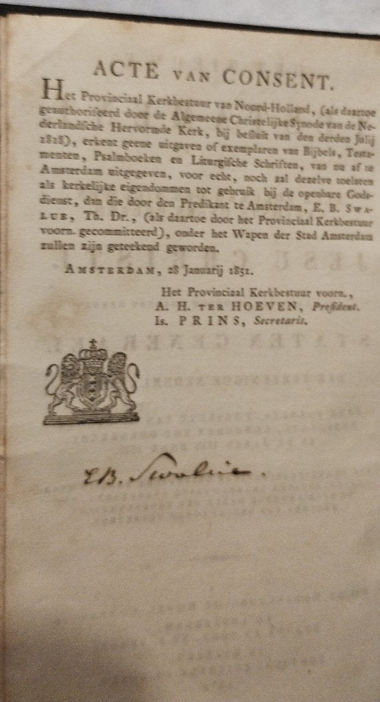 Set van 3 Oude kerkboeken 1805/1851/1856., Ophalen of Verzenden, Gebruikt, Kaart of Prent, Christendom | Protestants