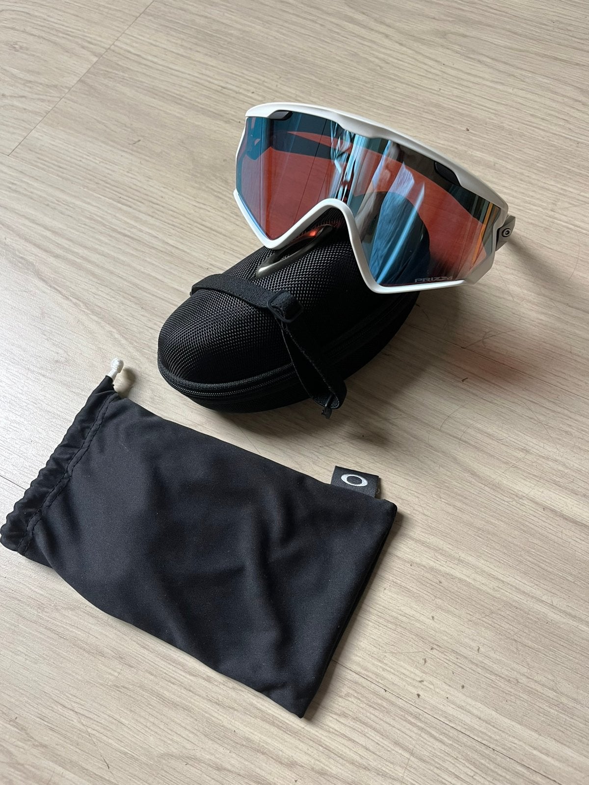 Oakley Wind Jacket 2 - Super coole bril, Gebruikt, Zonnebril, Wit, Ophalen of Verzenden